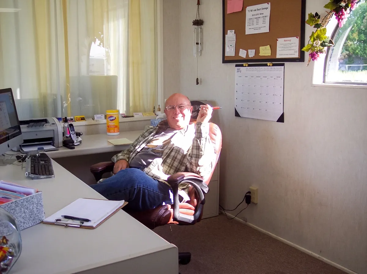 Duane at his radio desk